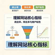 济宁建站-理解网站核心指标：跳出率、转化率与用户粘性
