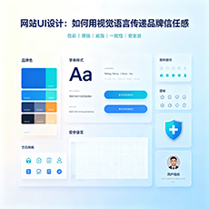 济宁建站-网站UI设计：如何用视觉语言传递品牌信任感